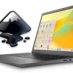 Logo de inkscape sobre un portatil Chromebook.